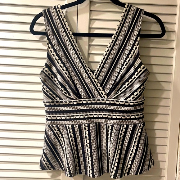 Anthropologie black and white top - Picture 1 of 3